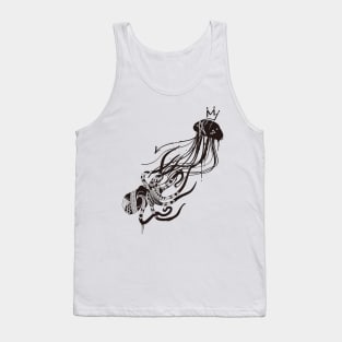 Octopus and Jellyfish (Monochrome) Tank Top